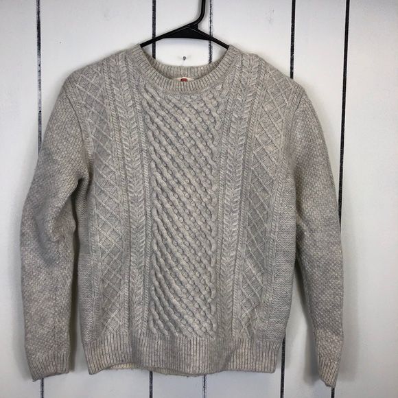 Levi' s Wool Cable Knit Sweater Sz S