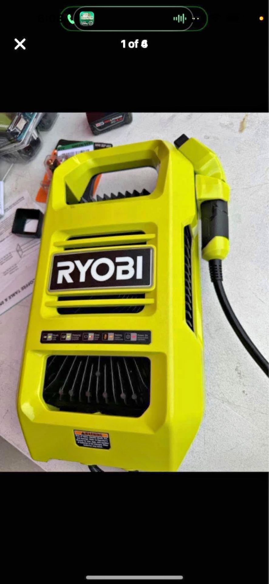 RYOBI 80-Volt Lithium-lon Charger