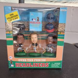 1998 CORINTHIAN HEADLINERS OVER THE FENCES KEN GRIFFEY JR FRANK THOMAS AND MARK MCGWIRE 1 OF 15,000