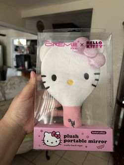 Hello Kitty Plush Hand Mirror