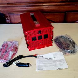 Brand New BESTEK 2000W Power Inverter 3 AC Outlets DC 12V to 110V AC Car Power Supply