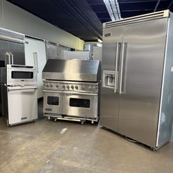 Viking 48” Stainless Steel Built In Kitchen Bundle 