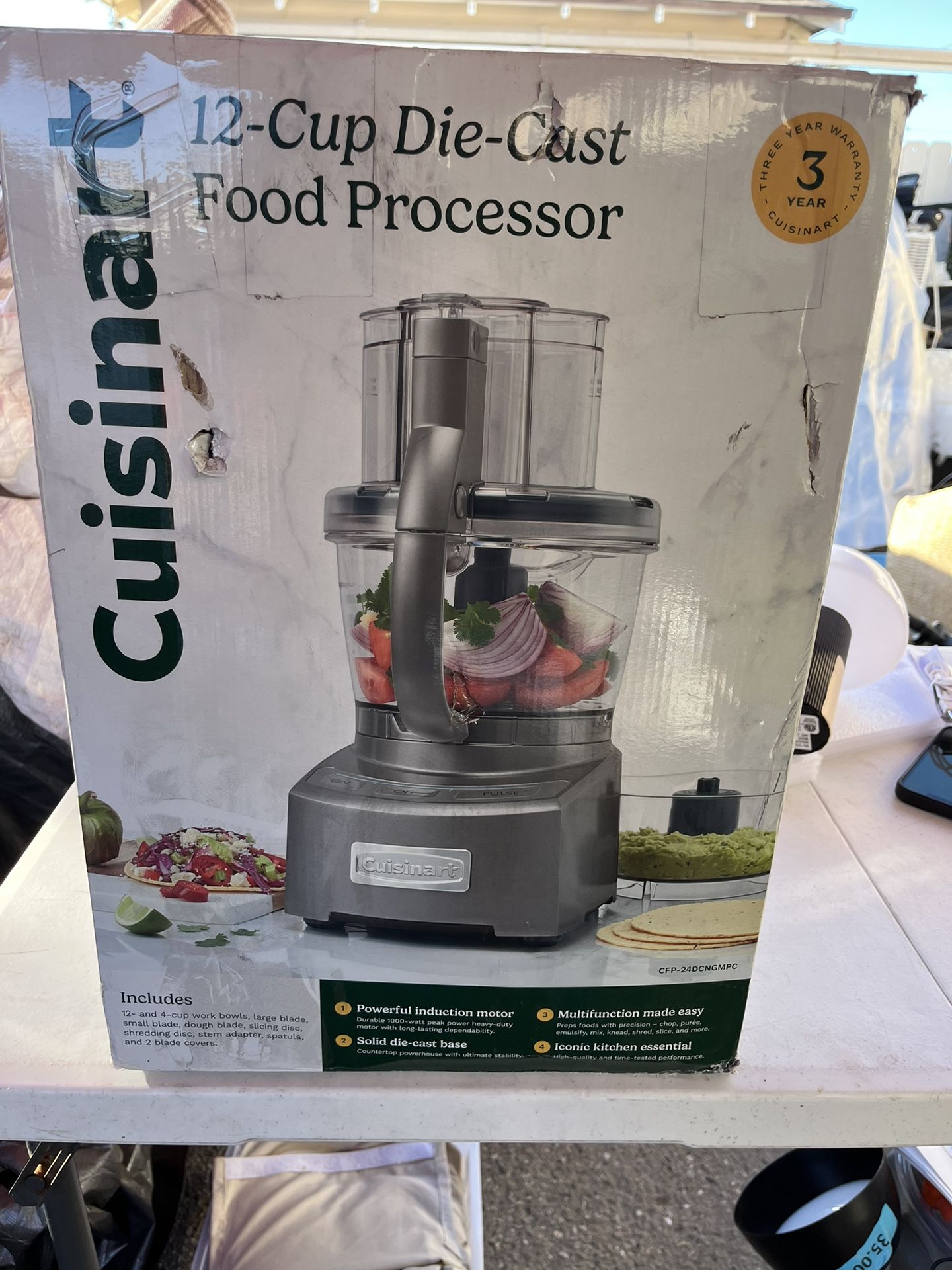 Cuisinart 12 cup die cast food processor