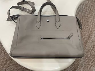 Montblanc Italy Leather Business Tote Briefcase w/ Shoulder Strap – Luxury Designer Bag