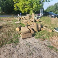 8-inch diameter pressure-treated pilings