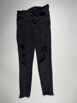 KanCan Black Distressed Skinny Jeans Size 26