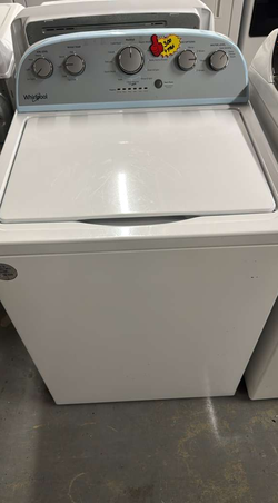 Whirlpool Top Load Washer – White, Dial Controls, Clean