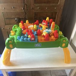 Kids Mega Blocks Learn Table New Never Used 