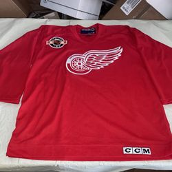 Detroit Red Wings Ccm Jersey Mens Xl Clean Practice Mic Nhl Vintage 90s 1990s