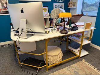L Shaped computer Desk with Large Surface