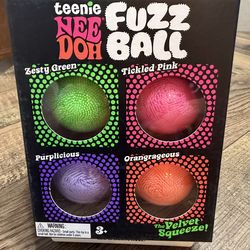 🔥Teenie Nee Doh Fuzz Ball Set of 4 - New Sealed🔥