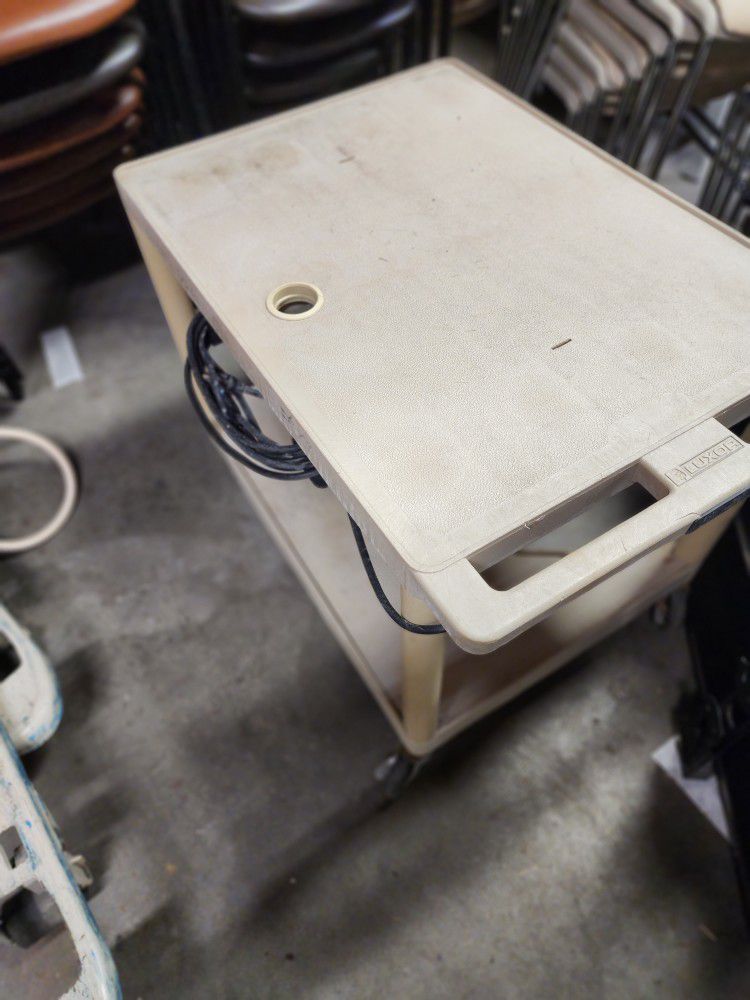 Utility Cart With Electrical Outlets