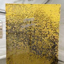 Gold Shimmer Wall