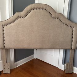 Beige Headboard For Queen Bed 