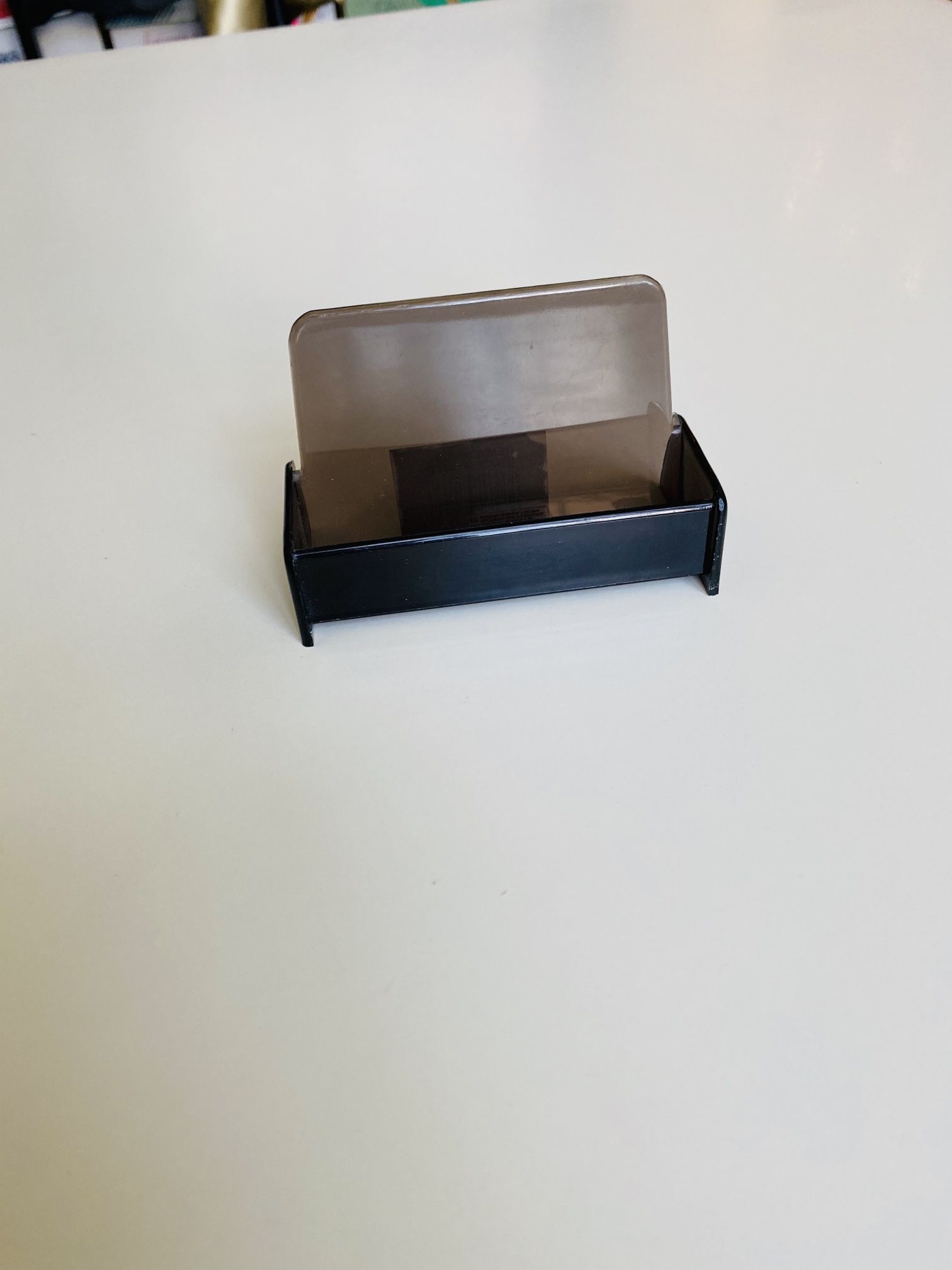 Elegant Business/Visiting Card Holder. I have two. Take both for $5. High quality dark plastic. Never used.