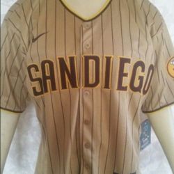 New  San Diego Padres Xander Bogaerts pinstripe Road Jersey Men 40/Medium