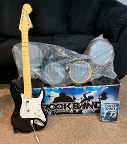 PS3 Rock Band, Complete Set Like New in Box