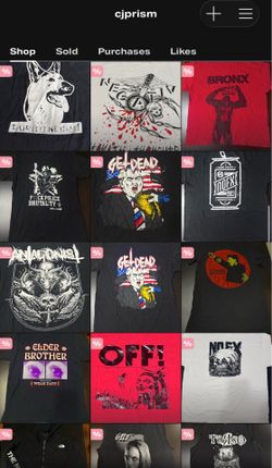 Black Band Tshirts Lot