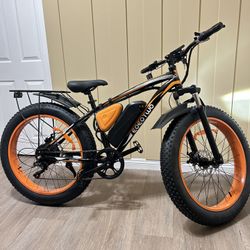 Electric Bike for Adults: 1500W Peak Power Motor, 26" Fat Tires, 30–33 MPH, 60–70 Mile Range, Removable Battery, Dual Brakes, 7 Speeds.