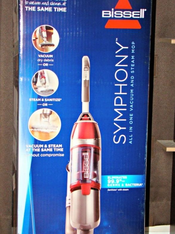 New, Sealed Bissell Symphony All-In-One Vacuum and Steam Mop