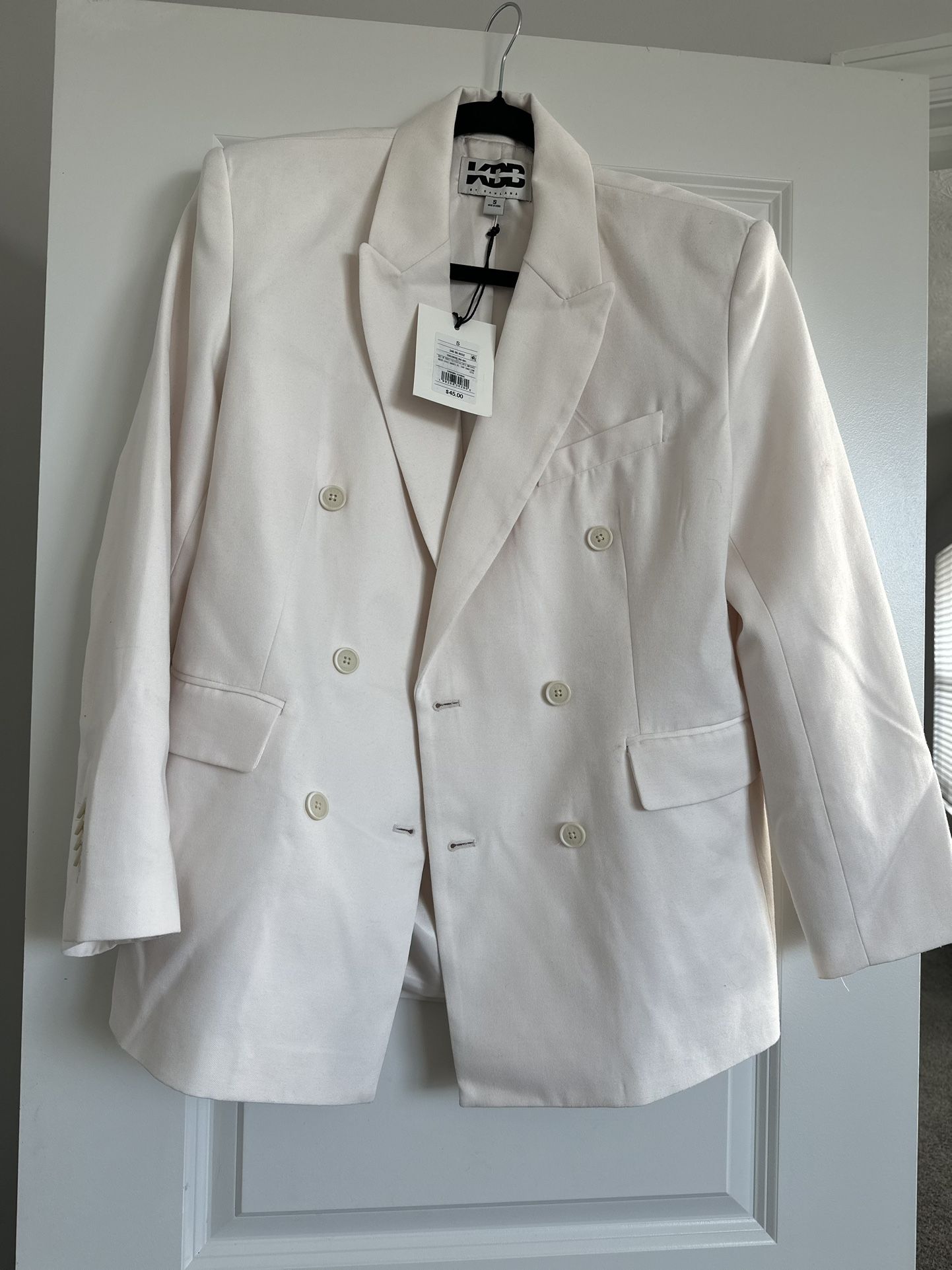 brand new white jacket