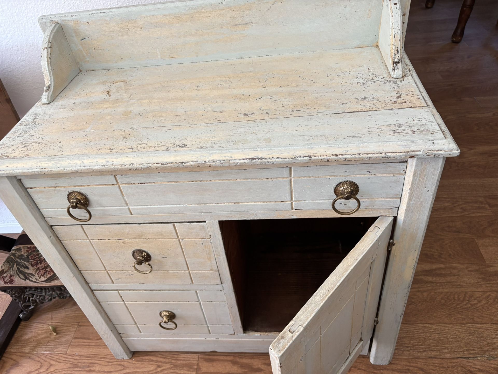 Distressed Wood Accent Cabinet / Sideboard with Drawers and Storage
