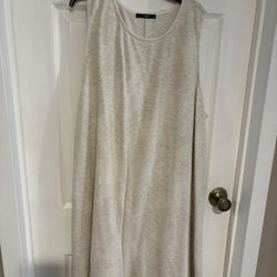 Tart Beige Sleeveless Midi Dress