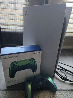 PS5 Digital Console with Jade Green DualSense Controller Bundle