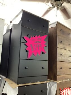 Black 4-Drawer Chest 
