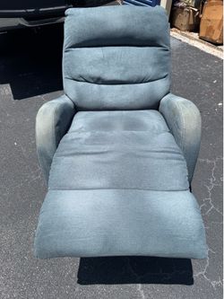 Grey recliner chair