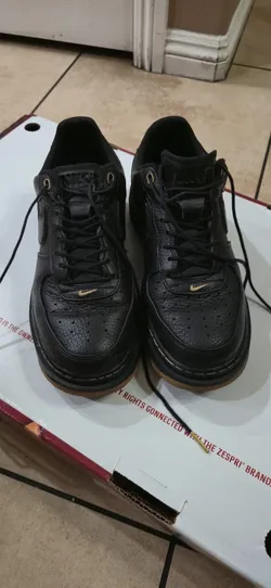 NIKE Air Force 1 LUXE Shoes Sneakers  Size 9.5 Mens Black Buck Tan Gum Bottom