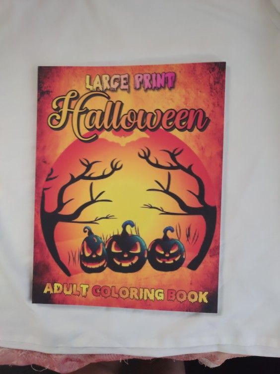 Large Print Halloween Coloring Book