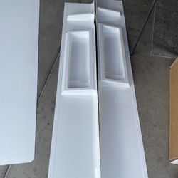Galiant 60 in. W x 80 in. H Five Piece Glue Up Composite Bathtub or Shower Surrounds in High Gloss White