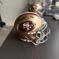 Deebo Samuel San Francisco 49ers Signed Speed Mini Helmet - Beckett COA