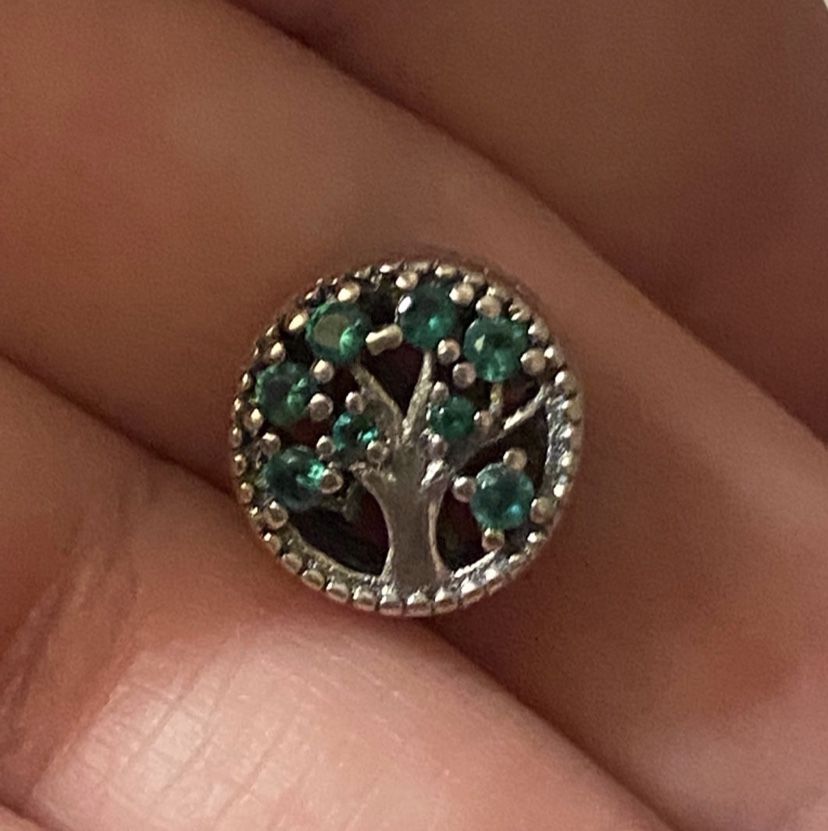 tree silver charm S925