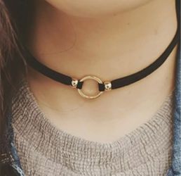 NEW Black Leather Velvet Choker Necklace Layer Chockers Gothic Jewelry. I  bundle so please check out my other necklaces, jewelry, and numerous items  for Sale in Newtonville, NY - OfferUp