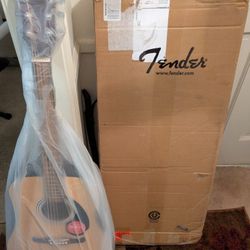 NEW FENDER -125 DREADNOUGHT ACOUSTIC  And  NEW FENDER " GIG BAG " CASE