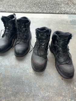 Black Work Boots – 2 Pairs