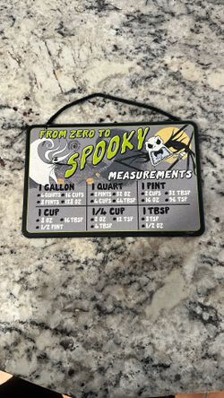 Nightmare Before Christmas Measurement Sign