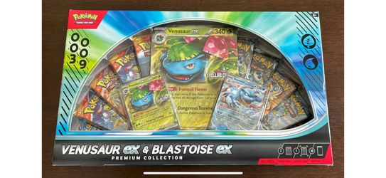 Venusaur Ex & Blastoise Ex Premium Collection Box