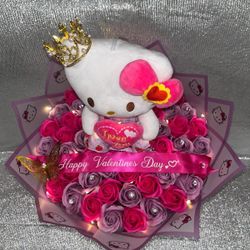 VALENTINE'S HELLO KITTY BOUQUET