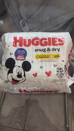 Huggies diapers size 5    2 packs 50 diapers total