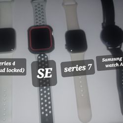 Apple IWatch Series 7 4 SE And Samsung Active 2 for Sale in San