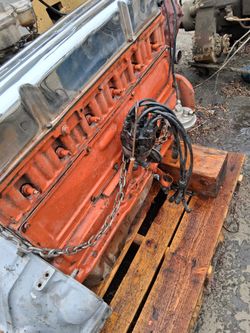 235 engine complete with 4 speed transmission