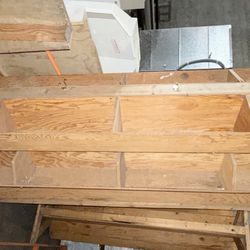 Freestanding Double Sided Cubby Storage Wall