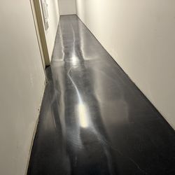 Polishing concrete and epoxy flex