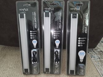 NewAge LED Under Cabinet Light Strips 12V 300 Lumens 315mm – Lot of 3 New