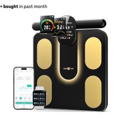 RunStar Smart Scale FSA&HSA Eligible, 8 Electrodes Digital Bathroom Scale for Body Weight and Fat,