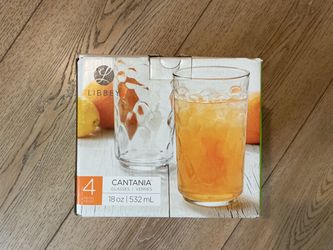 Libbey Cantania 18 oz Glasses Set of 4
