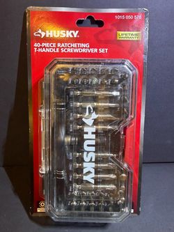 Husky Ratcheting Screwdriver Set (40-Piece)